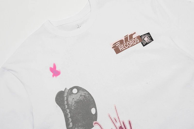 Street Graffiti Cartoon Tee White - Gallery Image 4 - Detailed View