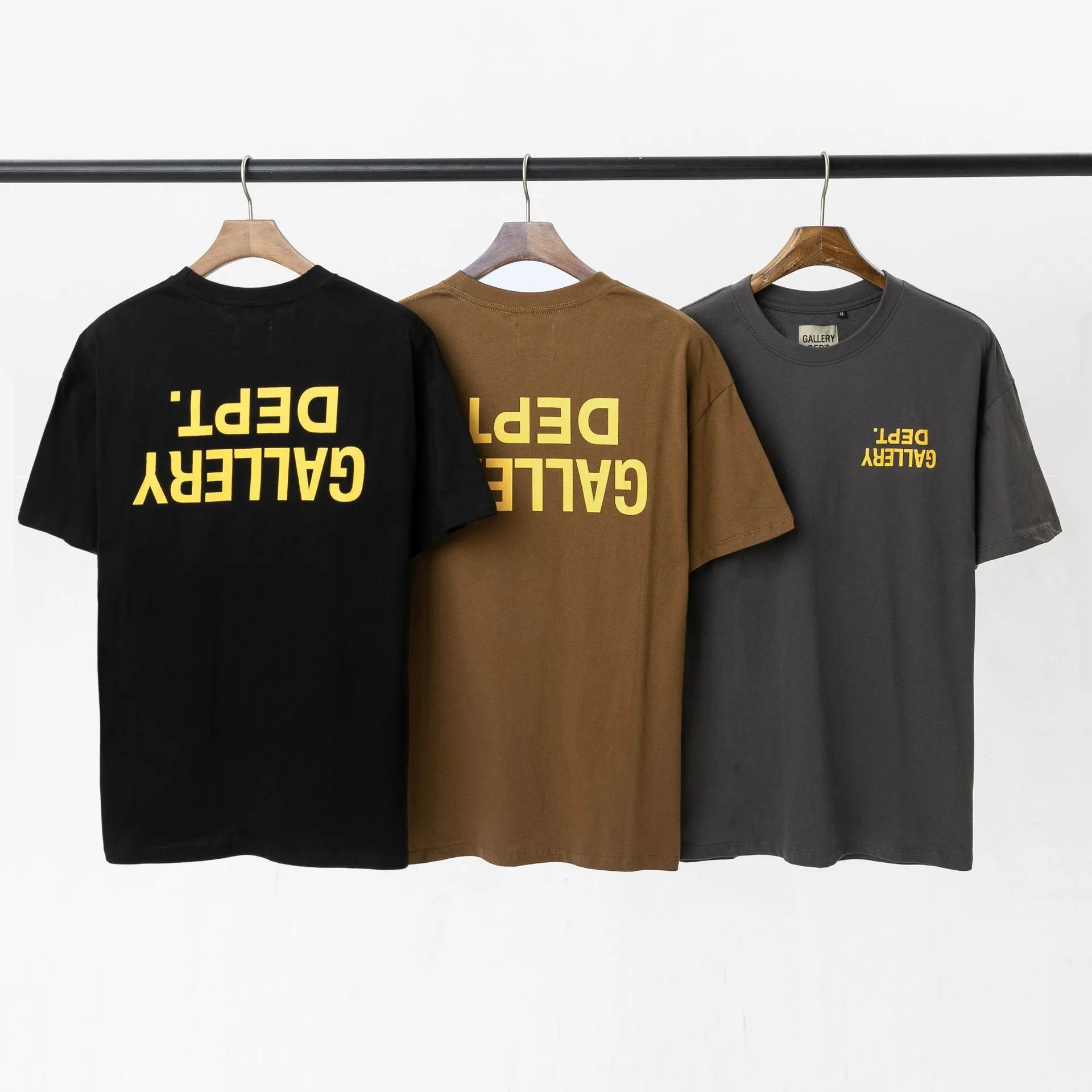 Gallery Dept Logo T-Shirt Brown - Gallery Dept - Cnfans - $21.14
