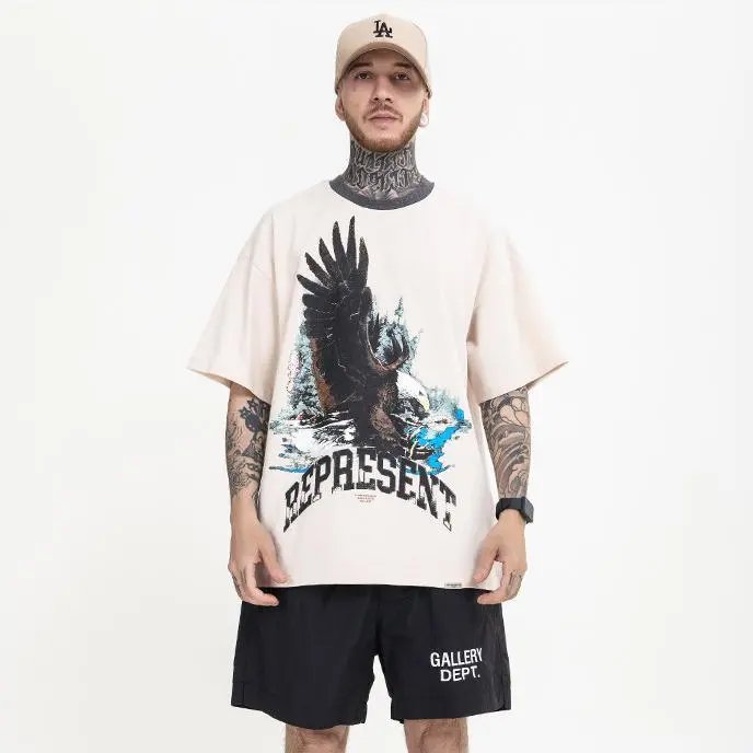 REPRESENT Eagle Graphic Tee Multicolor - Gallery Image 6 - Detailed View