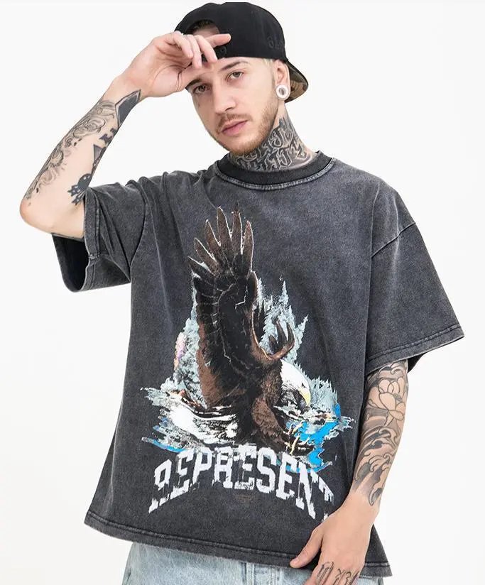 REPRESENT Eagle Graphic Tee Multicolor - Gallery Image 7 - Detailed View