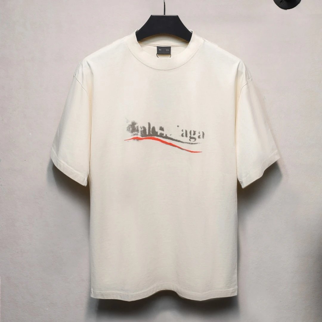 Unisex Oversized Distressed Logo Short Sleeve Tee, Jet Black - Gallery Image 3 - Detailed View