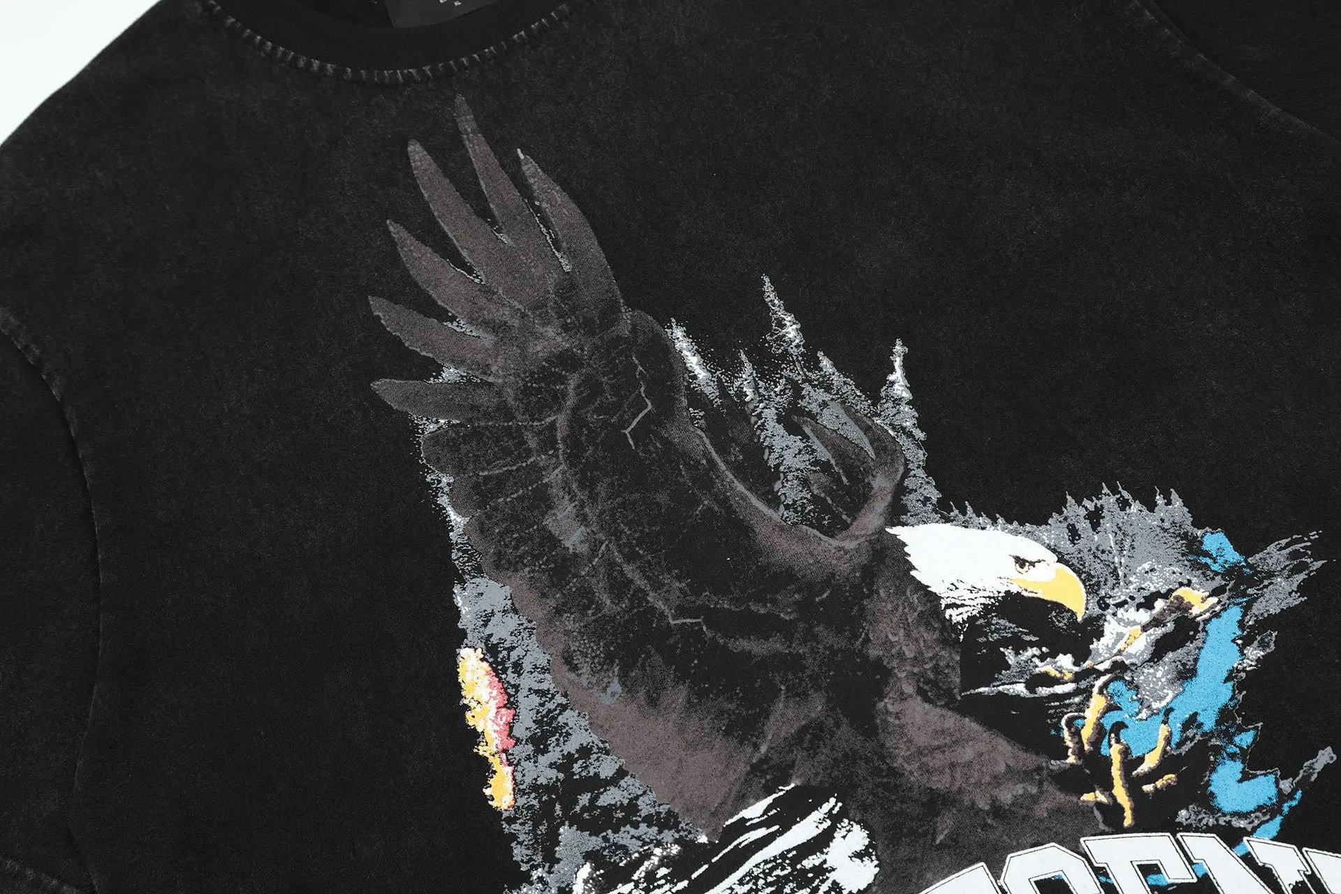 REPRESENT Eagle Graphic Tee Multicolor - Gallery Image 9 - Detailed View