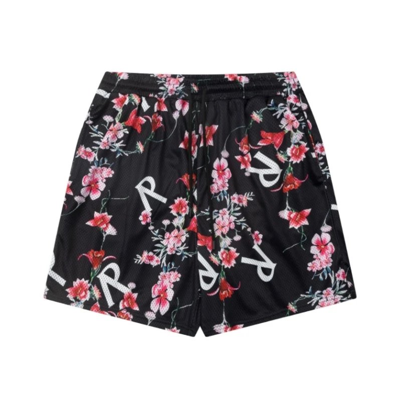 Represent Floral Mesh Shorts Multi - Gallery Image 3 - Detailed View
