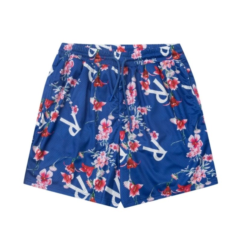 Represent Floral Mesh Shorts Multi - Gallery Image 4 - Detailed View