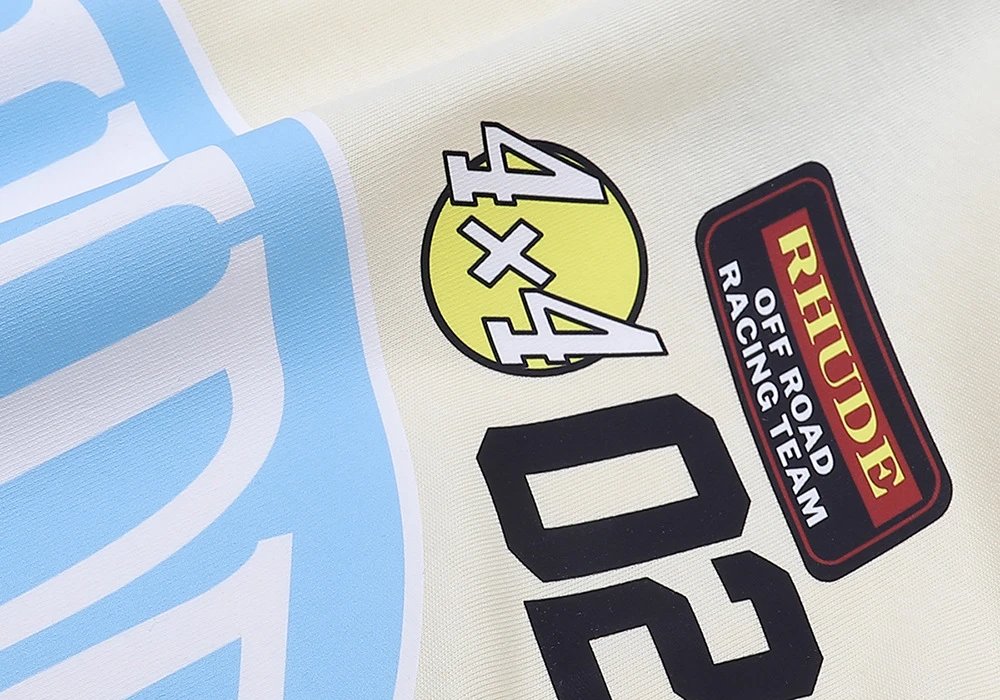 Rhude Raceway Printed Tee Black - Gallery Image 12 - Detailed View