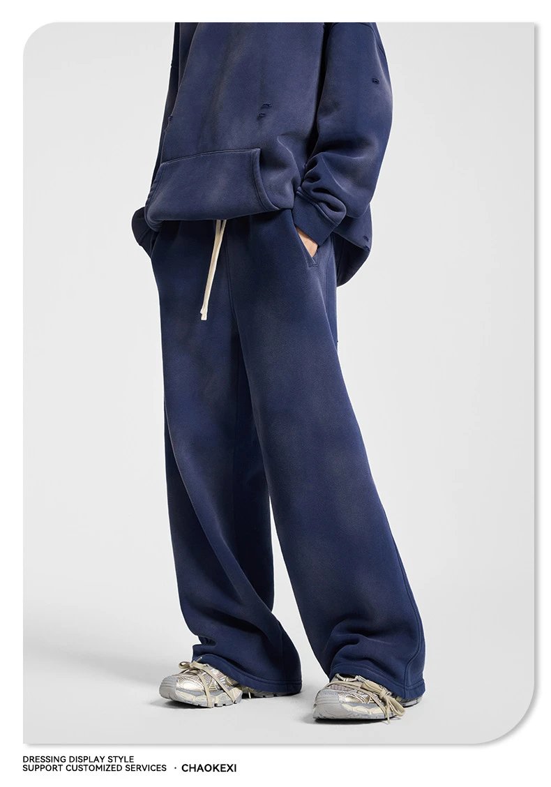 Retro Baggy Autumn/Winter Sweatpants Umber - Gallery Image 9 - Detailed View