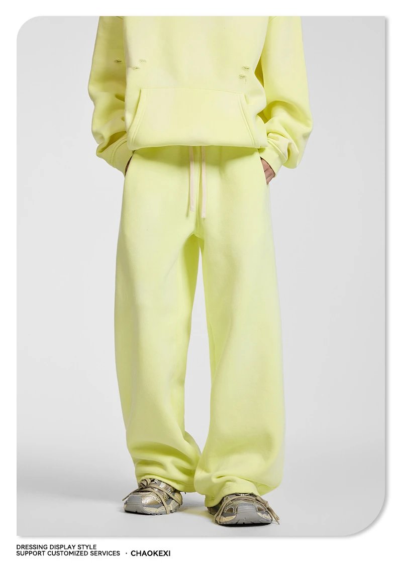 Retro Baggy Autumn/Winter Sweatpants Umber - Gallery Image 5 - Detailed View