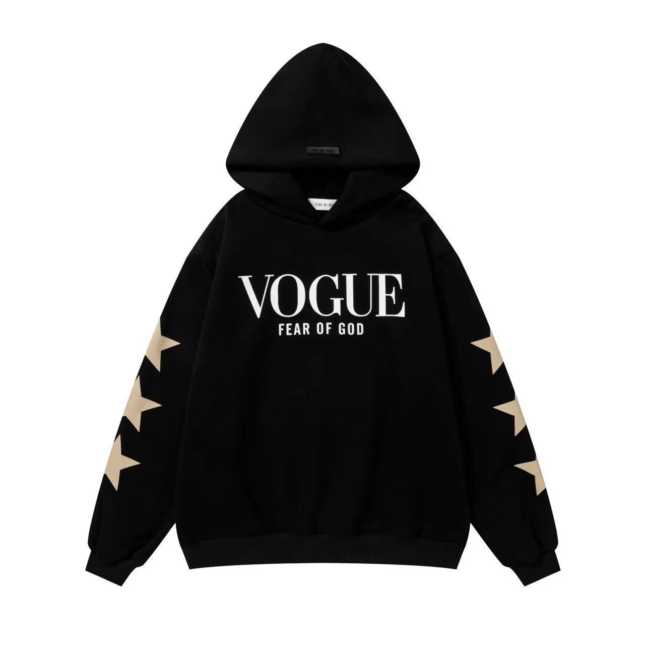 Street Style Cotton Hoodie Set Unisex Jet Black - Essentials - Cnfans - $37.10