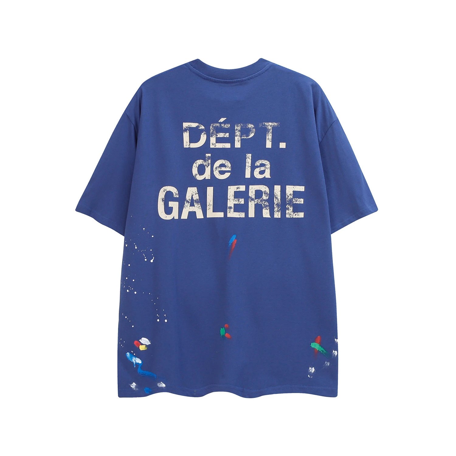 Gallery Dept Splatter Print Tee Black Blue - Gallery Image 5 - Detailed View