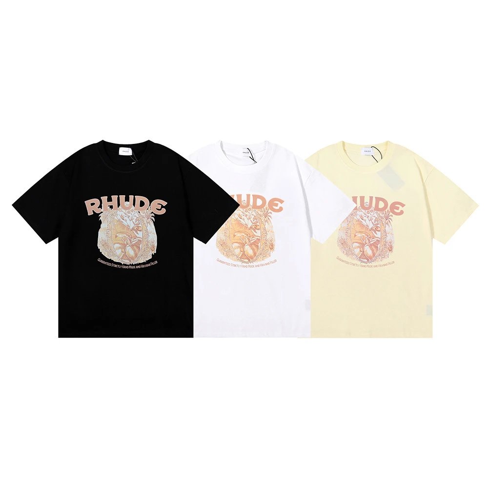 Rhude Wheat Print T-Shirt Multi-color - High Quality Product Image - Cnfans