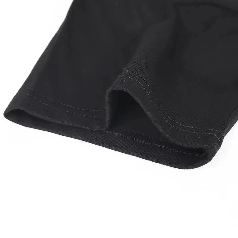 22SS Streetwear Loose Maple Leaf Tee Golden Black - Gallery Image 10 - Detailed View