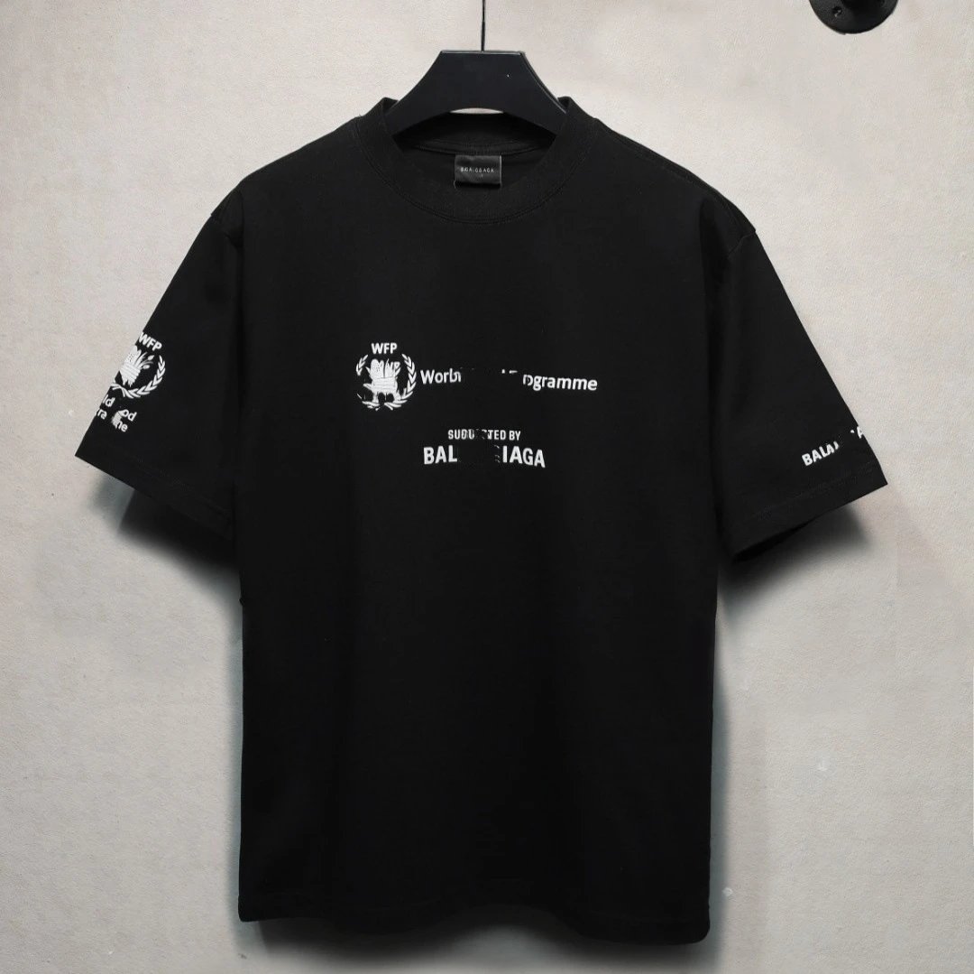 Unisex Oversized WFP Graphic Tee, Jet Black - Gallery Image 1 - Detailed View