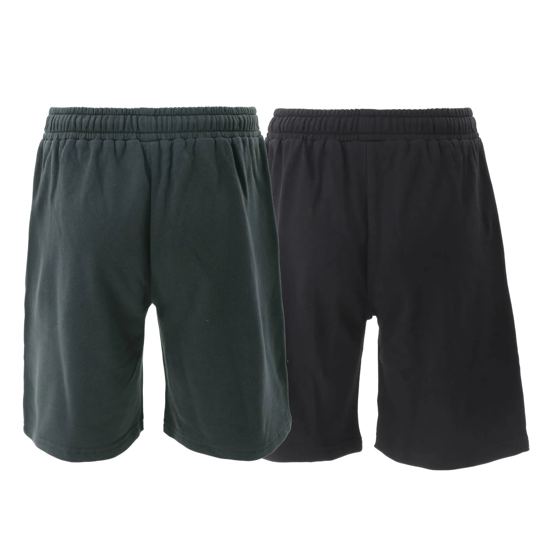 Streetwear Palm Tree Print Casual Shorts Unisex Black - Gallery Image 3 - Detailed View