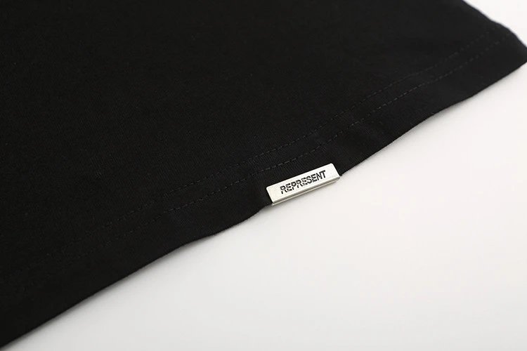 REPRESENT Vintage Graphic Tee Black - Gallery Image 9 - Detailed View