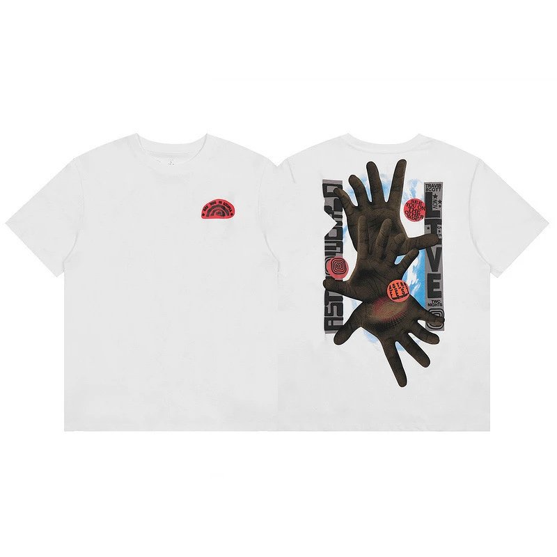 Streetwear 3D Hand Graphic Tee Ivory - Related Product - Cnfans