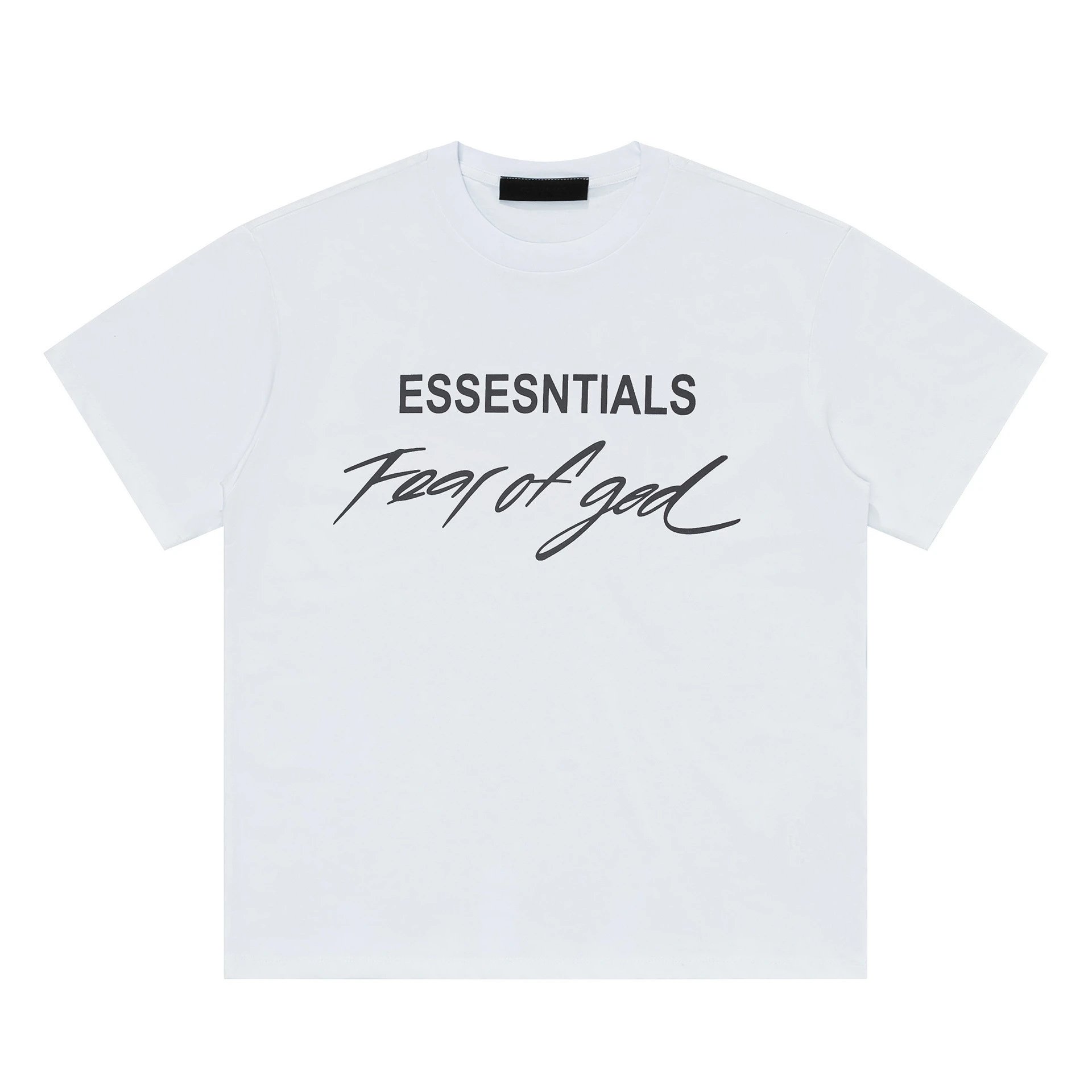 Cotton Casual Tee Unisex Relaxed Fit - Ivory - Essentials - Cnfans - $20.97