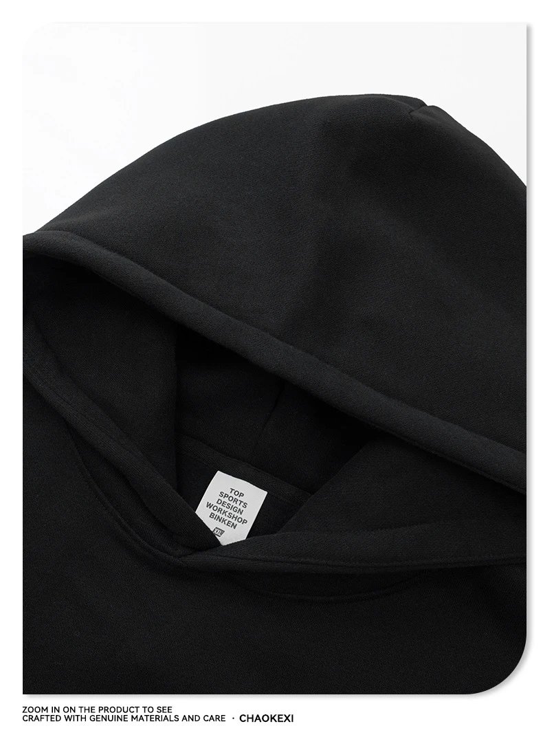 Christmas Pattern Fleece Hoodie Unisex Maroon - Gallery Image 10 - Detailed View