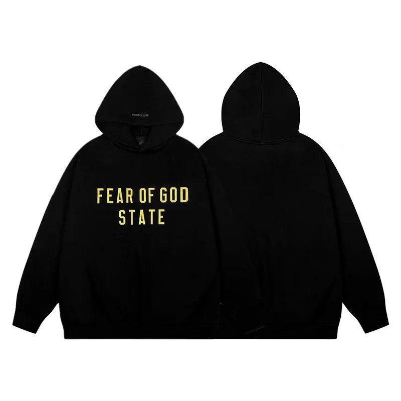 Street Style Cotton Hoodie Set Unisex Onyx - Essentials - Cnfans - $37.10