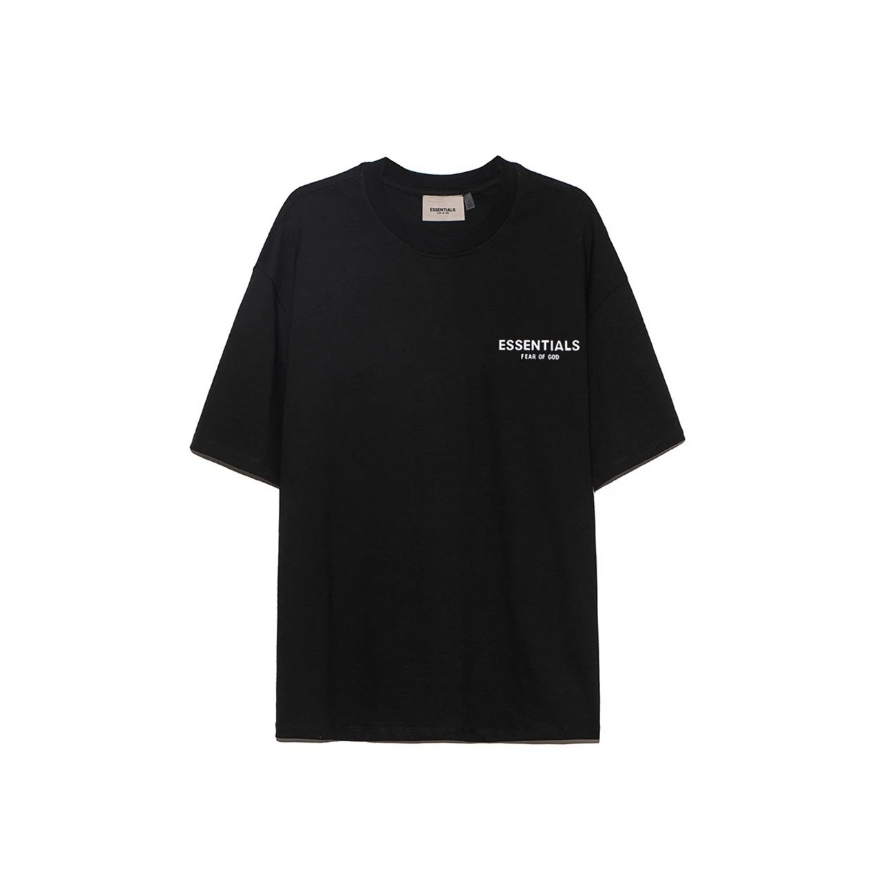 Glacier Graphic Cotton Streetwear Tee Ebony - Gallery Image 2 - Detailed View