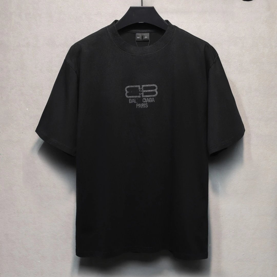 Casual Cotton Tee Unisex Short Sleeve Onyx - Gallery Image 1 - Detailed View