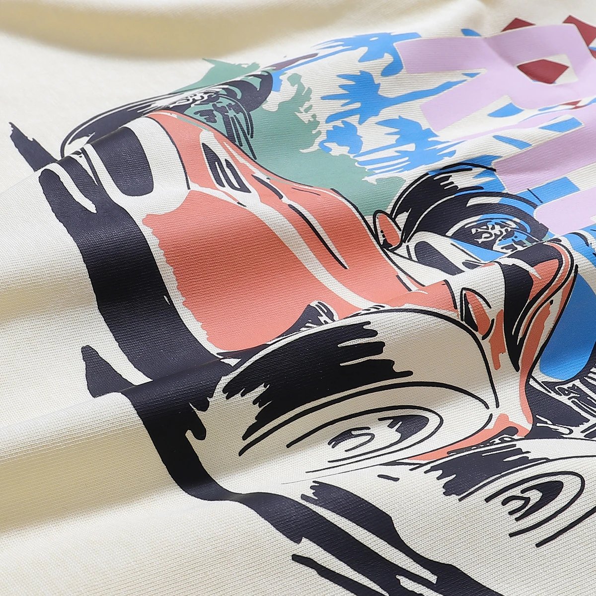 Rhude Racing Graphic Tee Black - Gallery Image 5 - Detailed View