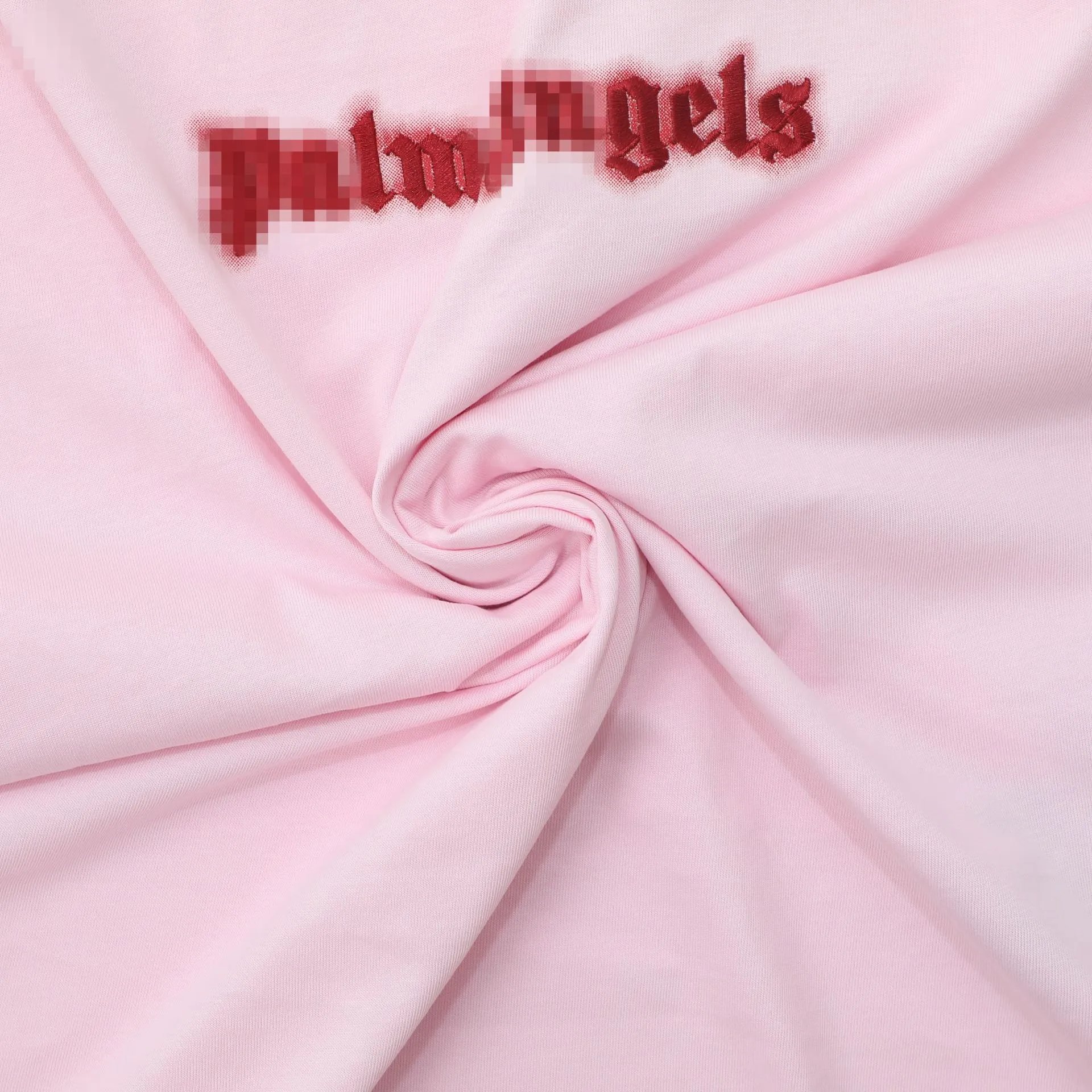 Streetwear Cotton Oversized T-Shirt Blush Pink - Gallery Image 6 - Detailed View