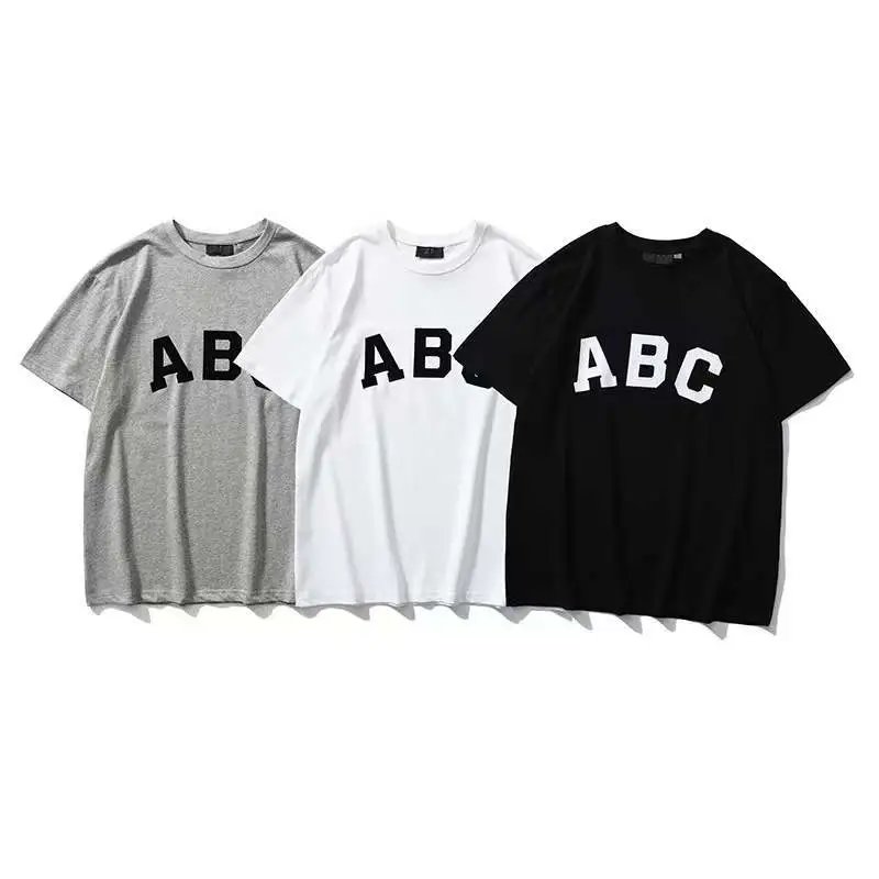 Streetwear Velvet Letter Oversize T-Shirt Ash Grey - Gallery Image 1 - Detailed View