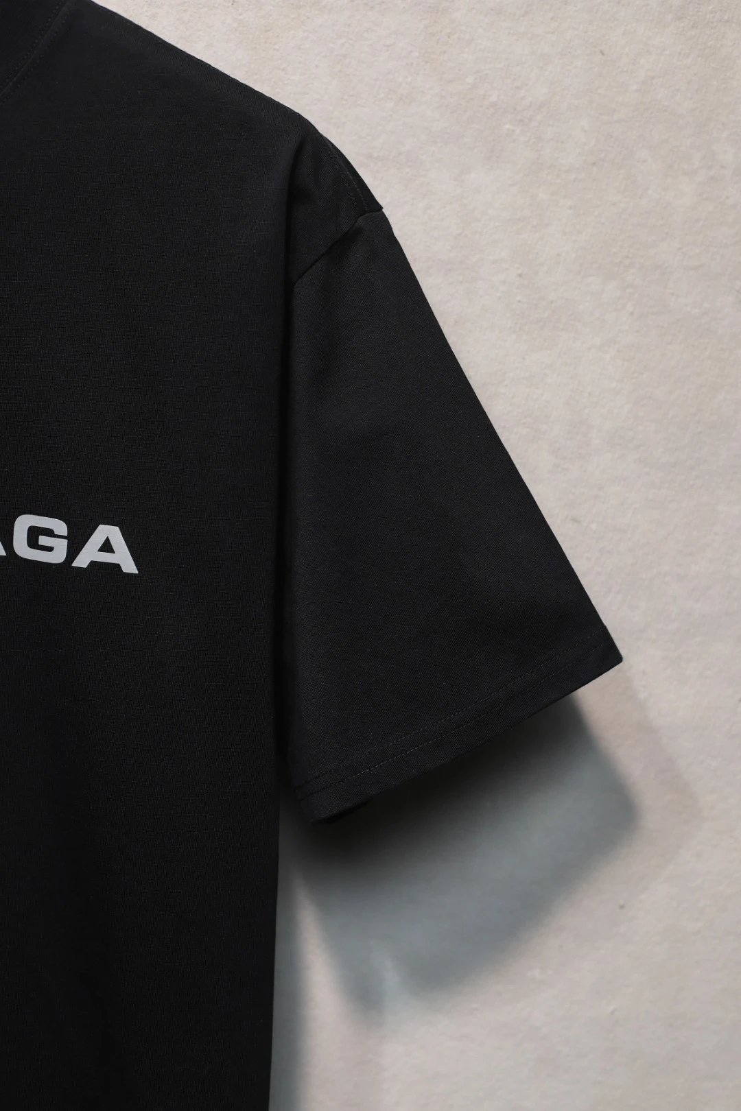 Casual Cotton T-Shirt Unisex Tee Shirt, Ivory - Gallery Image 6 - Detailed View