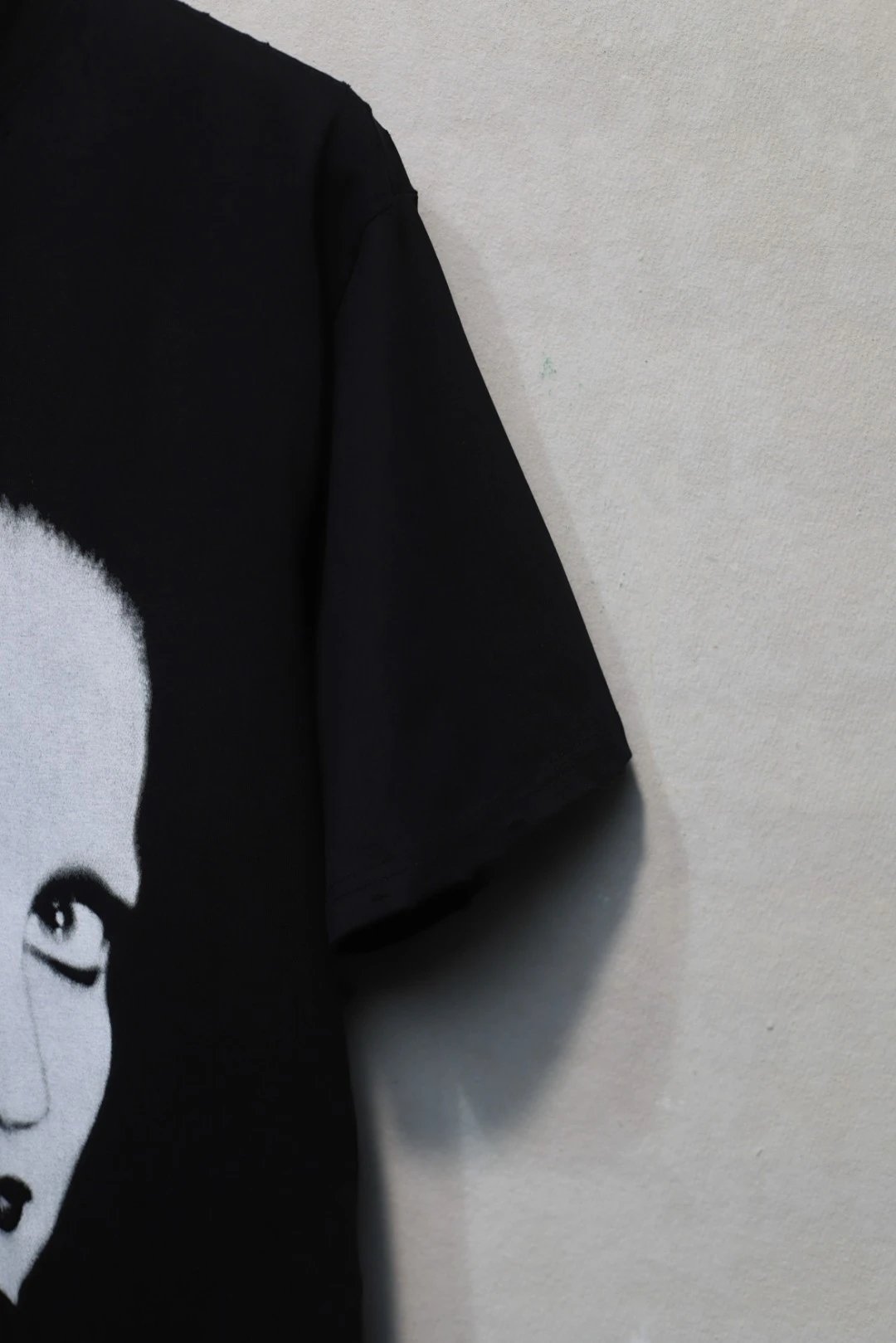 Balenciaga Mina Music Black Tee - Gallery Image 5 - Detailed View