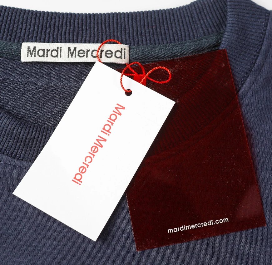 K-Fashion Daisy Print Terry Crewneck Pullover Alabaster - Gallery Image 10 - Detailed View