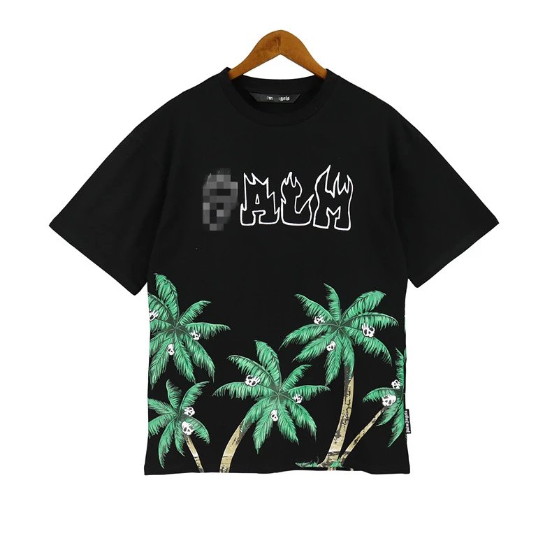 Vintage Cotton Skull Palm Tree Tee Ivory - Gallery Image 4 - Detailed View