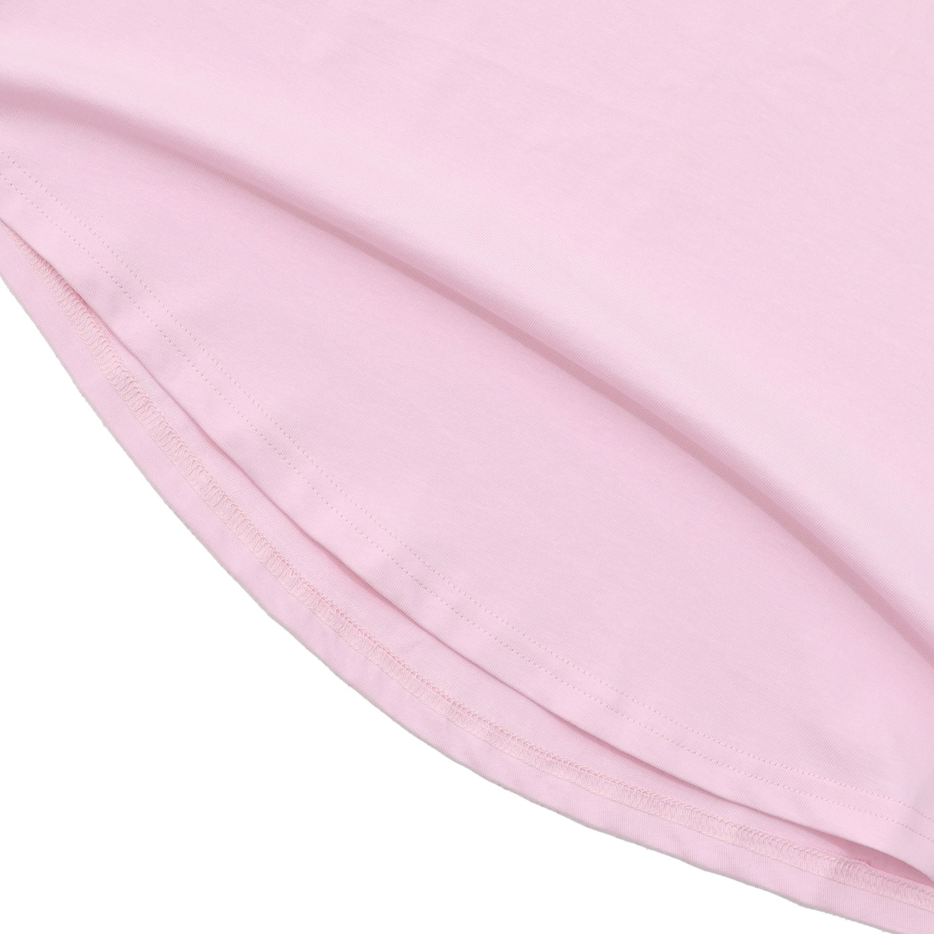 Streetwear Cotton Oversized T-Shirt Blush Pink - Gallery Image 8 - Detailed View