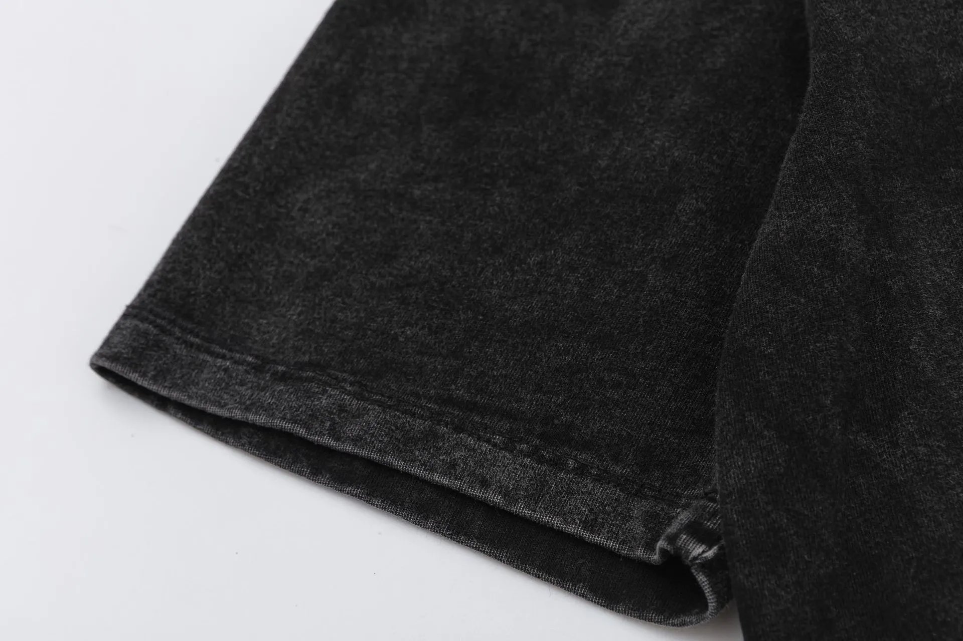 Vintage Washed Graphic Tee Charcoal - Gallery Image 12 - Detailed View