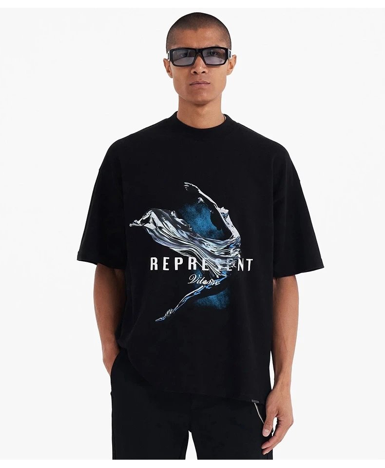 Represent Abstract Print Tee Multicolor - Gallery Image 6 - Detailed View