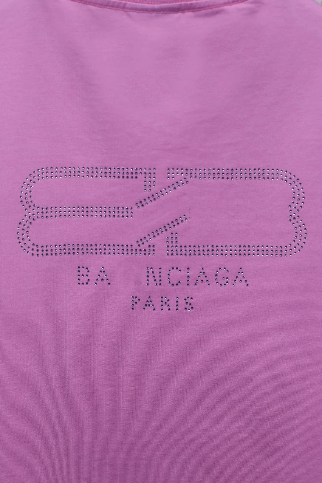 Men's Cotton Rhinestone Tee Casual Top Onyx - Gallery Image 7 - Detailed View