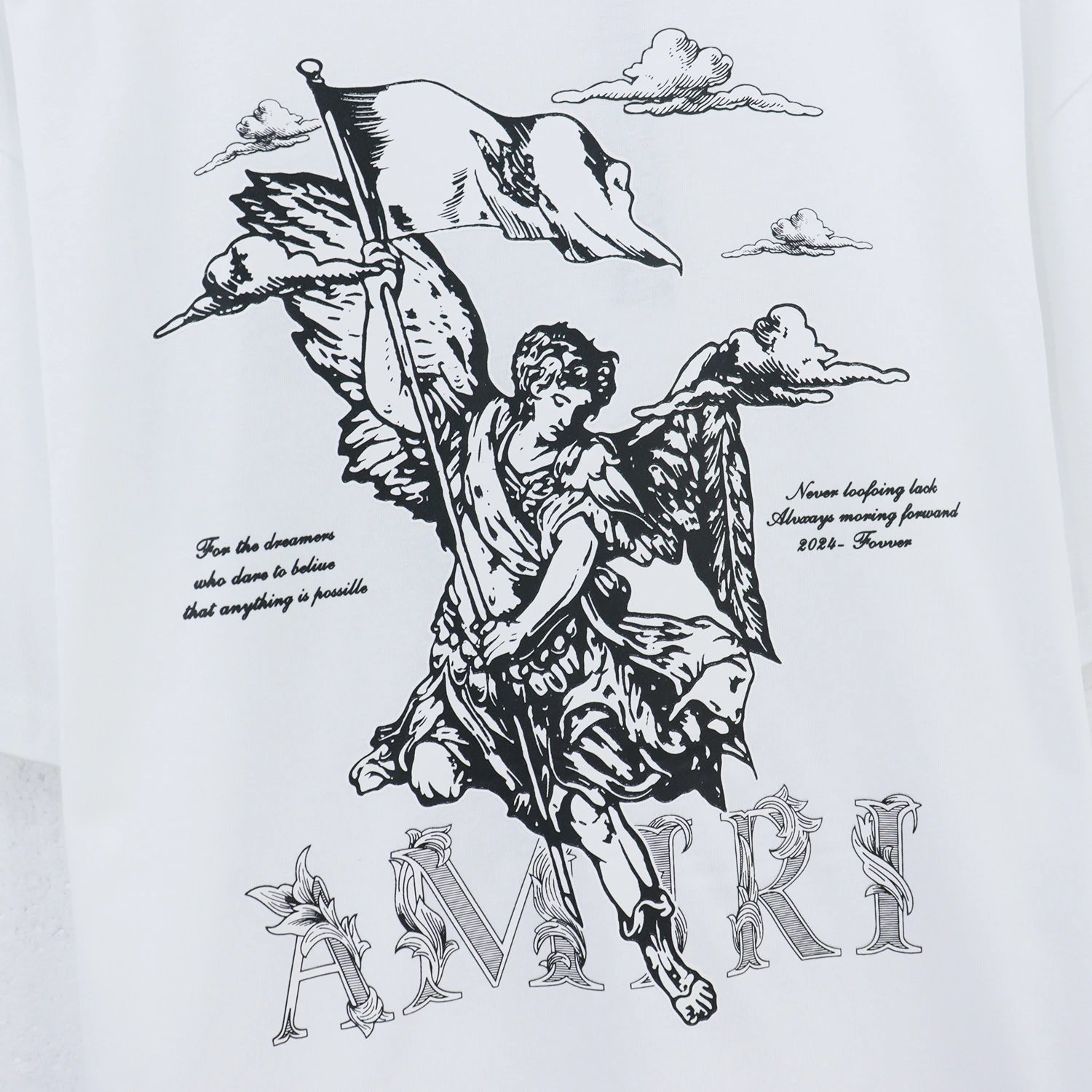 Amiri Statue Print Tee Multi - Gallery Image 9 - Detailed View