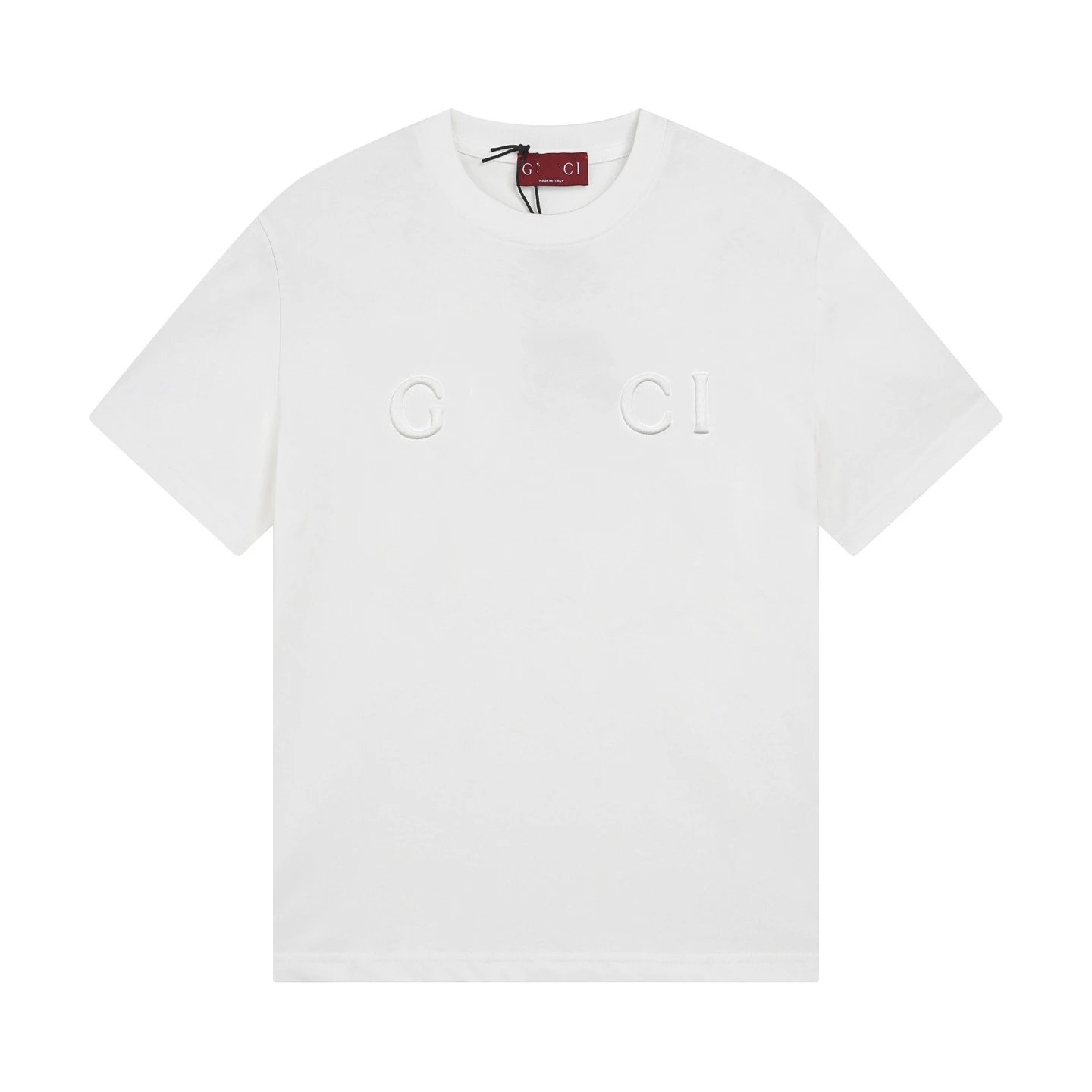 Casual Cotton Short Sleeve Tee Unisex - Off White - Gucci - Cnfans - $22.58