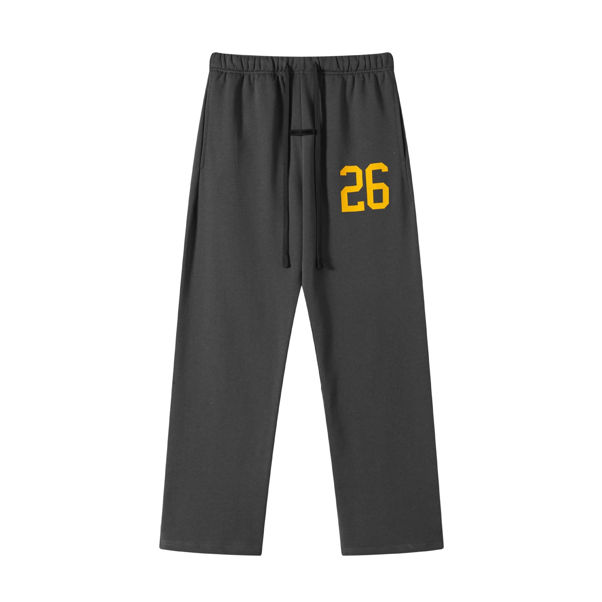 Casual Cotton Blend Men's Sweatpants Charcoal - Essentials - Cnfans - $32.26