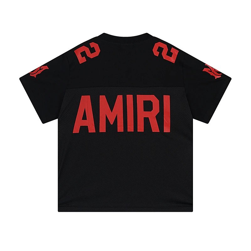 AMIRI Mesh Jersey T-Shirt Multicolor - Gallery Image 5 - Detailed View