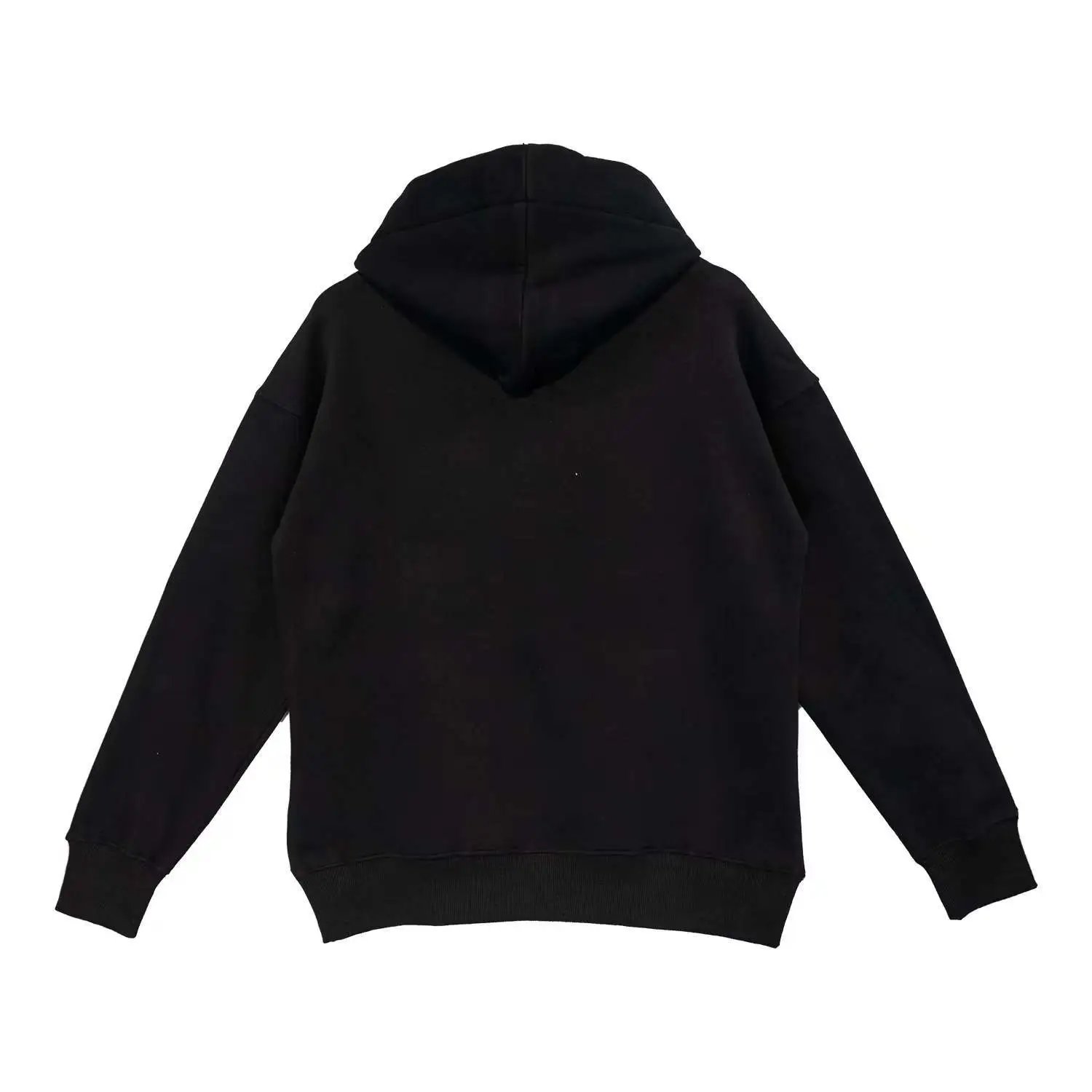 Bear Embroidery Fleece Hoodie Unisex Sweatshirt Midnight - Gallery Image 5 - Detailed View