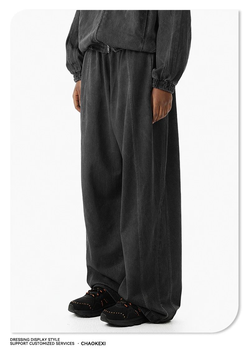 Retro Mesh Jacket Set Men's Workwear Graphite - Gallery Image 7 - Detailed View