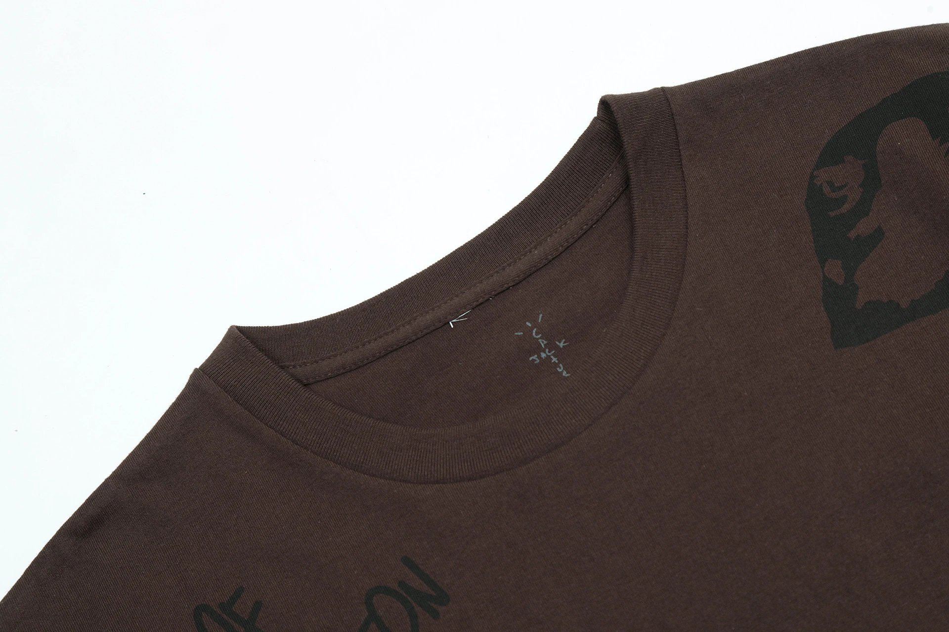 Street Graphic Cotton Tee Mocha Brown - Gallery Image 6 - Detailed View