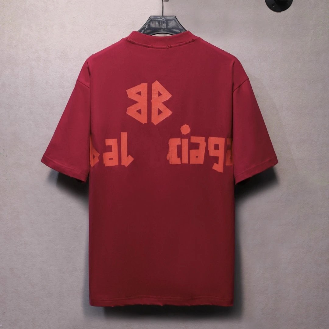 Distressed Print Unisex Cotton Tee - Off White - Gallery Image 4 - Detailed View