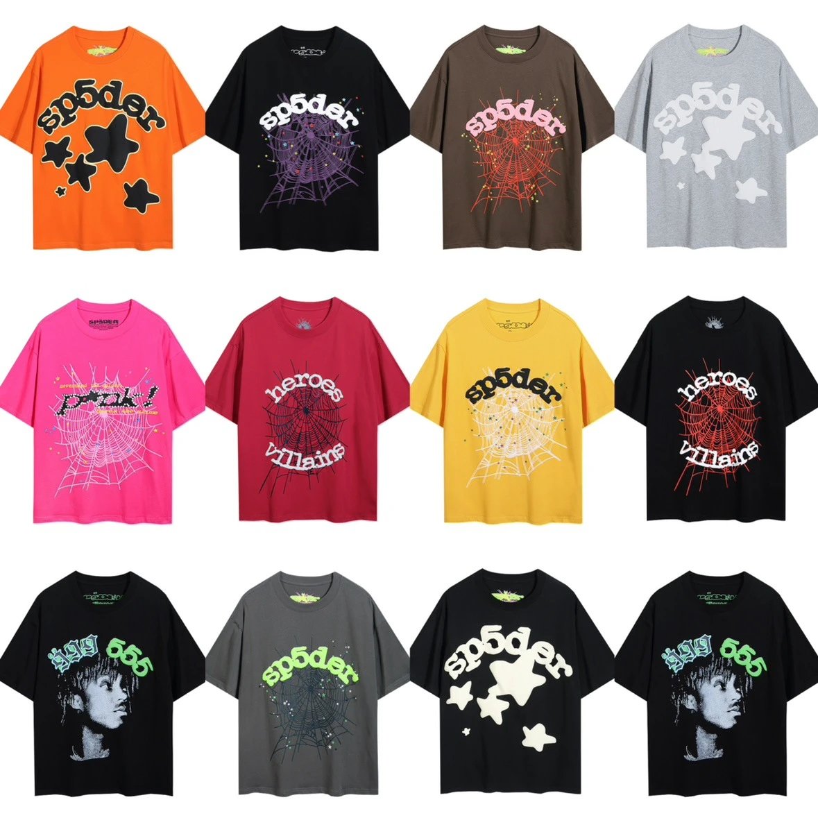 Spider Web Graphic Tee Multi-color - Gallery Image 2 - Detailed View