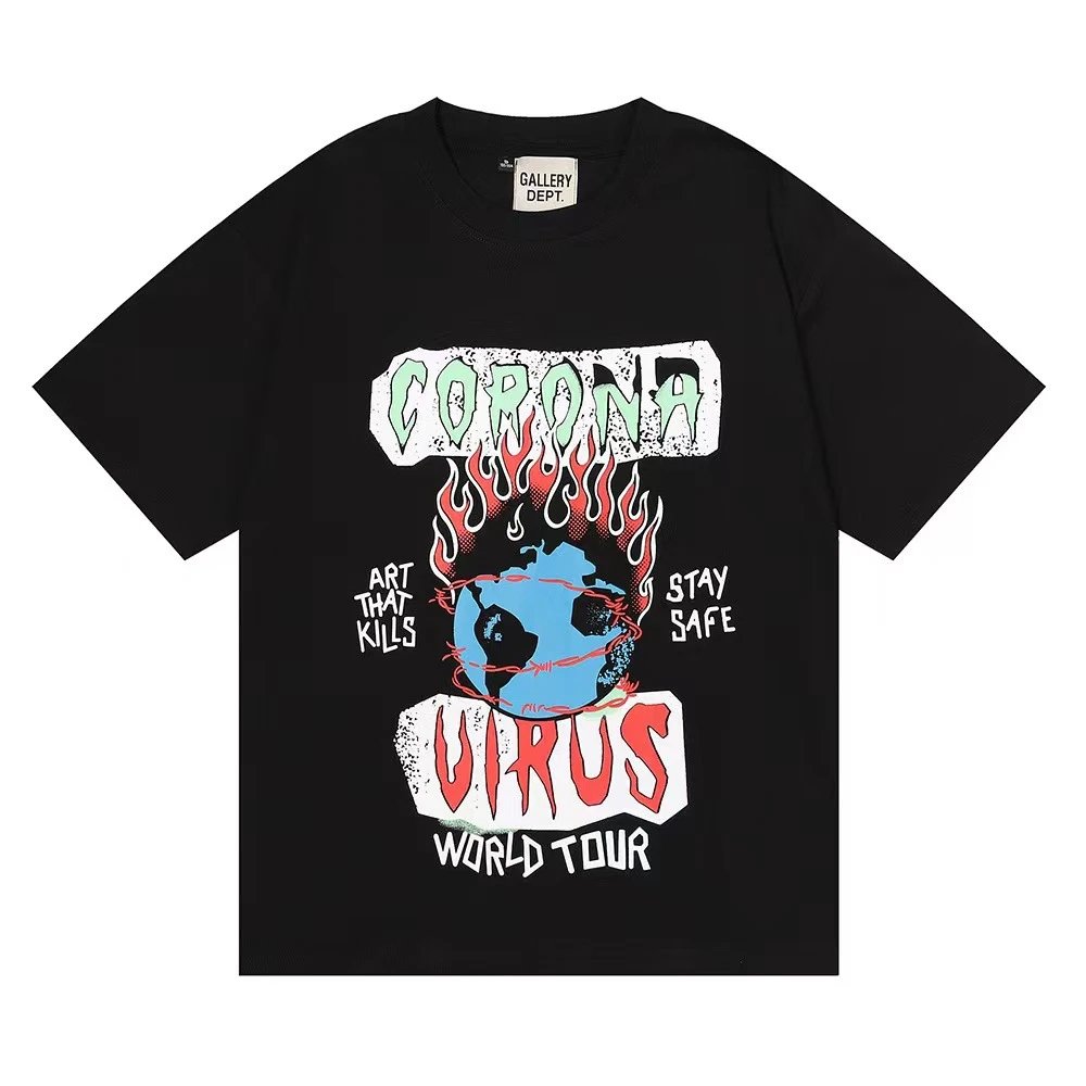 Gallery Dept Fire Letter Tee Multicolor - Gallery Image 3 - Detailed View