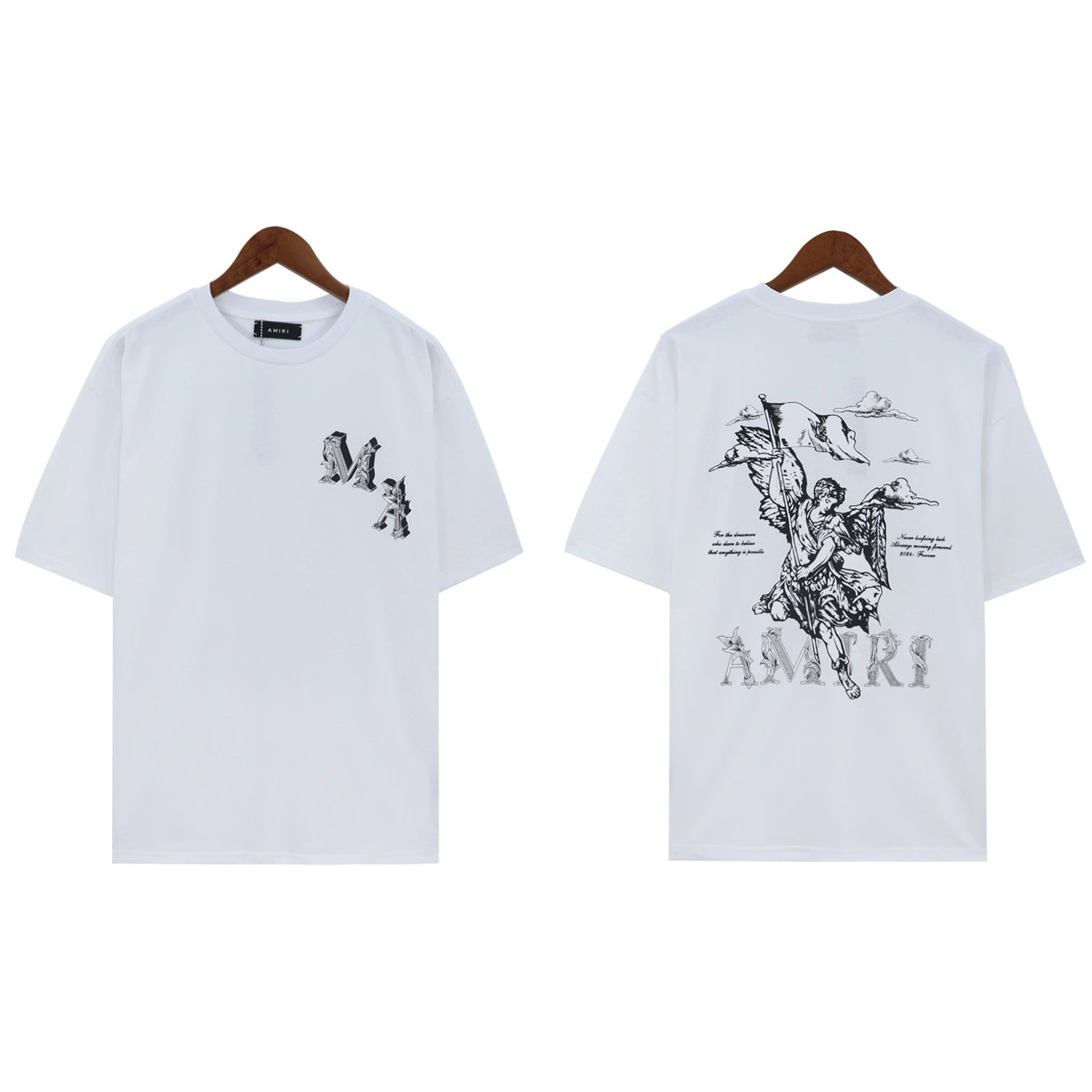 Amiri Statue Print Tee Multi - Gallery Image 3 - Detailed View