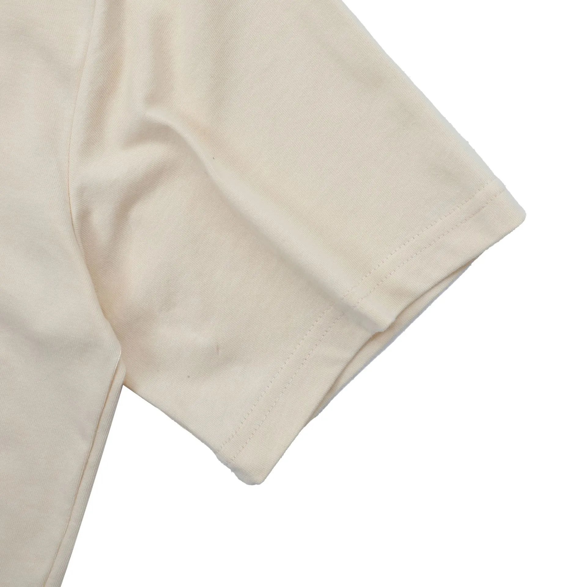 Palm Angels Shark Print T-Shirt Beige - Gallery Image 10 - Detailed View