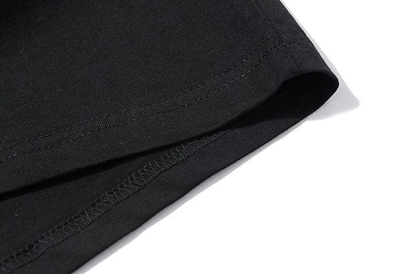 Streetwear Graphic Cotton T-Shirt Unisex Retro Black White - Gallery Image 13 - Detailed View