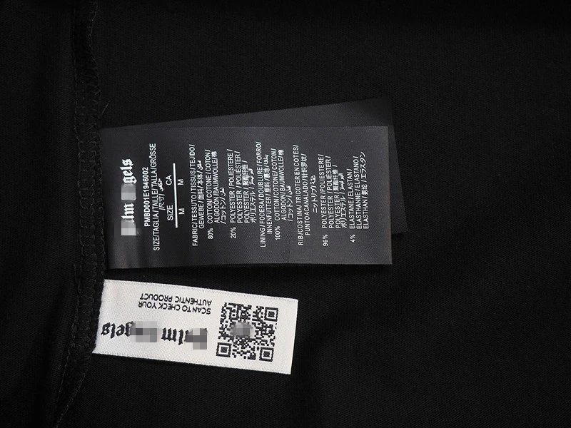 Graffiti Palm Tree Cotton T-Shirt White - Gallery Image 14 - Detailed View