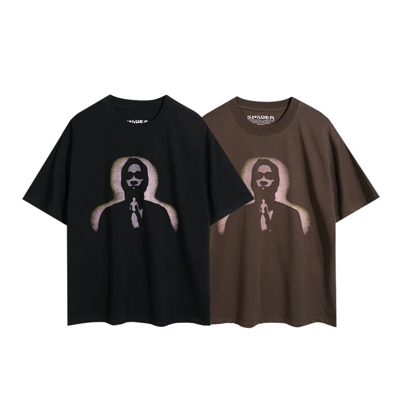 Spider Web Graphic Tee Multi-color - Gallery Image 4 - Detailed View